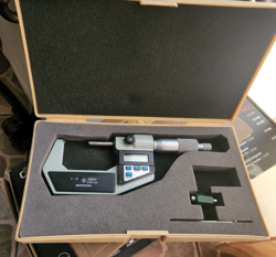 MITUTOYO 293-712 DIGITAL MICROMETER, 2 IN X 0.00005