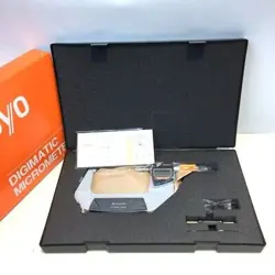 MITUTOYO DIGITAL MICROMETER MD-E100 293-143-40 PROOF MICROMETER JAPAN