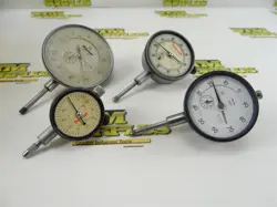 4 ASSORTED DIAL INDICATORS STARRETT & MITUTOYO *MISSING BEZELS