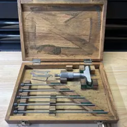 MITUTOYO 129-128 DEPTH MICROMETER 0-6