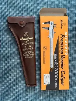 UNOPENED MITUTOYO STAINLESS STEEL STEPPED CALIPER M15CM STANDARD JIS GENUINE
