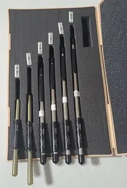 GENUINE MITUTOYO MICROMETER STANDARDS SET METRIC 150-275 MM WITH CASE