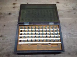 SHOWA RETRO MITUTOYO PIN GAUGE SET, MISSING ITEMS, 2.50-3.00, CONTROL 6Z0727B17