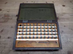 SHOWA RETRO MITUTOYO PIN GAUGE SET, MISSING ITEMS, 3.00-3.50, CONTROL 6Z0727C3