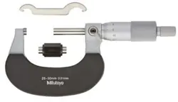 MITUTOYO 102-304 OUTSIDE MICROMETER  HEAT INSULATED FRAME  RATCHET STOP