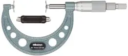 MITUTOYO 169-207 DISK MICROMETER  NON-ROTATING SPINDLE  RATCHET STOP  75