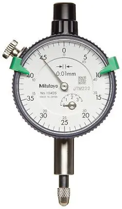 MITUTOYO 1109SB-10 DIAL INDICATOR  M2.5X0.45 THREAD  8MM STEM DIA.  FLAT