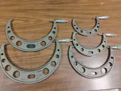LOT OF 5 MITUTOYO METRIC MICROMETERS