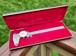 MITUTOYO 505-626 DIAL CALIPERS ORIGINAL CASE VINTAGE 505 626 .001