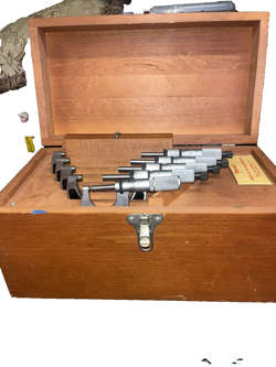 MITUTOYO STANDARD OUTSIDE MICROMETER SET OMST-150 USED ITEM JAPAN FREE SHIP