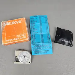 MITUTOYO POCKET DIAL THICKNESS  GAUGE, MIC. NO. 7308 / BOX