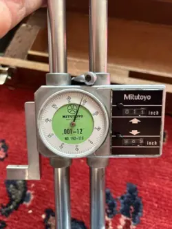 MITUTOYO DIAL HEIGHT GAGE W/DIGITAL COUNTER .001