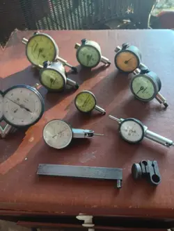 BROWN & SHARPE 599-7023-3 BESTEST DIAL TEST INDICATOR LOT OF 9 MITUTOYO FEDERAL