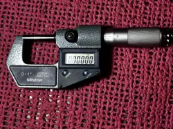 MITUTOYO DIGITAL MICROMETER, 0-1”, 293-765-30