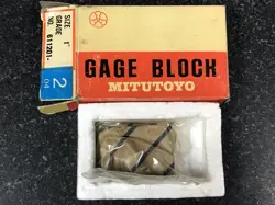 MITUTOYO 1.0000  UNUSED STEEL GAGE BLOCK GRADE 2 RECTANGULAR #611201 NEW 1