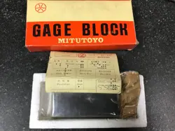 MITUTOYO 3.0000  UNUSED STEEL GAGE BLOCK GRADE 2 RECTANGULAR #611203 NEW W CERT.