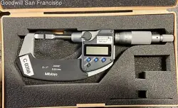 MITUTOYO 422-330 BLM-1 M DIGIMATIC BLADE MICROMETER AND CARRYING CASE