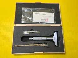 MITUTOYO DEPTH MICROMETER  PART NUMBER 129-109 (DMC60-50)  0 TO 50MM JAPAN