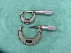 SET OF TWO MITUTOYO MICROMETERS-103-135 0