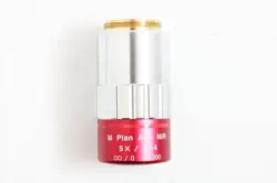 MITUTOYO M PLAN APO NIR 5X / 0.14 F=200 INFINITY MICROSCOPE OBJECTIVE #5195