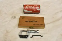 MITUTOYO MICROMETER 0-1”, PRECISION 0.0001” MACHINIST TOOL