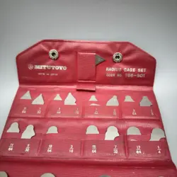MITUTOYO CODE NO. 186-901 RADIUS GAGE  SET HARDENED STAINLESS STEEL