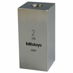 MITUTOYO 614202-531 GAGE BLOCK,SQUARE,STEEL,2.00 IN,ASME 0 6NRF1