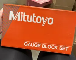 516-902-26 MITUTOYO RECT STEEL GAGE BLOCK SET, 81PC GRADE 0