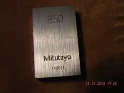 GAGE BLOCK MITUTOYO, .850