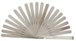 184-304S, THICKNESS GAGE / FEELER GAGE, 0.05MM TO 1MM, 20 LEAVES, STRAIGHT,