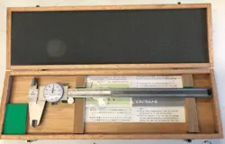 NEW OLD STOCK MITUTOYO 505–645–50  0–12 INCH DIAL CALIPER 0.001