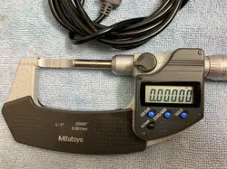 MITUTOYO 422-360-30 DIGITAL BLADE MICROMETER, 0 TO 1