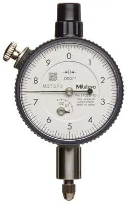 NEW MITUTOYO DIAL INDICATOR 0-0.025” RANGE 0.0001” GRADUATION WITH LUG BACK