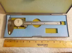 CRAFTSMAN 40172 DIAL CALIPER WITH MITUTOYO CASE -JAPAN