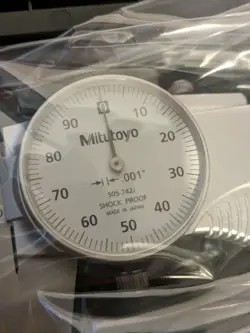 MITUTOYO NO. 505-742J WHITE FACE SHOCK PROOF 6