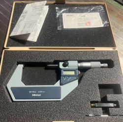 MITUTOYO DIGITAL MICROMETER MDC-75M 50-75 0.001MM USED FROM JAPAN