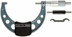 MITUTOYO 103-137 OUTSIDE MICROMETER BAKED-ENAMEL FINISH RATCHET STOP 0-25MM