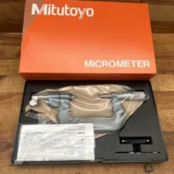 NEW MITUTOYO 107-203 MICROMETER FOR GO/NOGO: 50-75MM DIAL INDICATOR OPTION