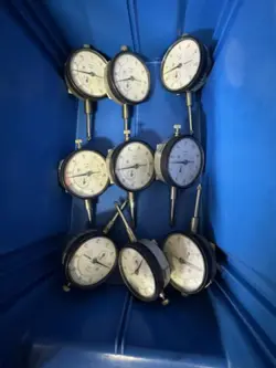 LOT OF 9 MITUTOYO 2416S-10 DIAL INDICATOR - BLACK
