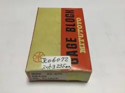 MITUTOYO BLOCK GAUGE 23.5 MM GRADE 1 JAPAN