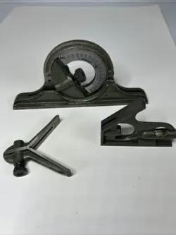 MITUTOYO MACHINIST 12” COMBINATION 180-502  SQUARE SET PROTRACTOR 3 PIECES