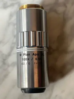 MITUTOYO M PLAN APO 100X SL 0.55 INFINITY MICROSCOPE OBJECTIVE