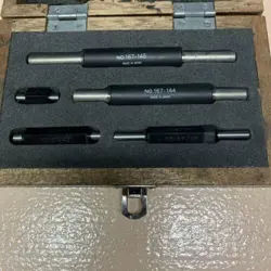 MITUTOYO  MICROMETER STANDARDS LOT 167 SERIES 1,2,3,4,5”