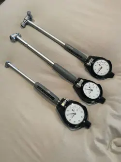 3 PARTIAL SETS OF MITUTOYO BORE GAGE SETS 511-159 511-160 511-162