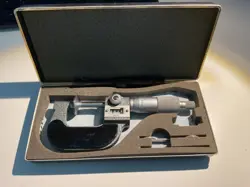 0-1” MITUTOYO DIGIT DISC FLANGE MICROMETER.