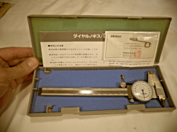 MITUTOYO  0-90 SHOCKM.N.84 PROOF DIAL CALIPERS STAINLESS HARDENED #36