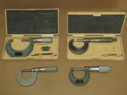 LOT 4 MICROMETERS OUTSIDE STARRETT LUFKIN MITUTOYO 0-1
