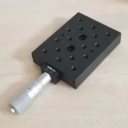 THORLABS PT1/M 25 MM TRANSLATION STAGE LINEAR MOTION AXIS & MITUTOYO MICROMETER