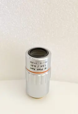 MITUTOYO MICROSCOPE OBJECTIVE LENS M PLAN APO 7.5X/0.21 F=200