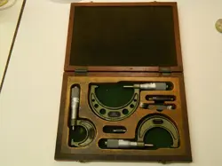 VINTAGE MITUTOYO OUTSIDE MICROMETER SET 0-3